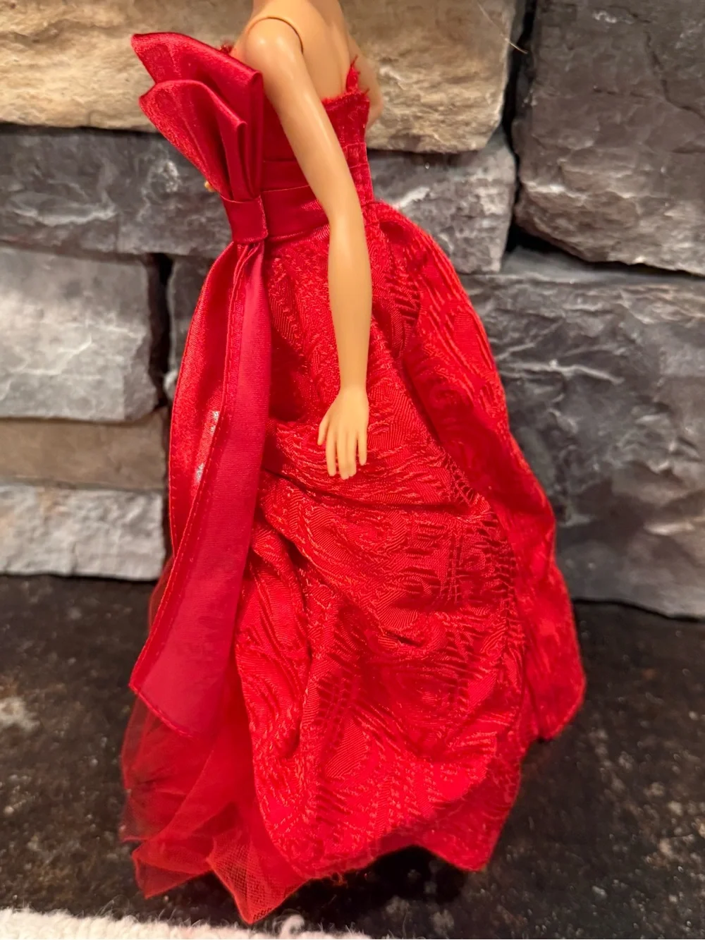 Barbie skipper size red formal holiday dress